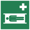 Sicherheitszeichen ISO 7010 E013: Krankentrage