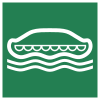 Sicherheitszeichen ISO 7010 E036: Rettungsboot