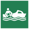 Sicherheitszeichen ISO 7010 E037: Bereitschaftsboot