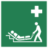Sicherheitszeichen ISO 7010 E067: Evakuierungsmatratze
