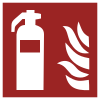 Sicherheitszeichen ISO 7010 F001: Feuerlöscher