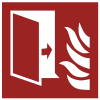 Sicherheitszeichen ISO 7010 F007: Brandschutztür