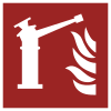 Sicherheitszeichen ISO 7010 F015: Feuerlöschmonitor