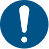 Sicherheitszeichen ISO 7010 M001: Allgemeines Gebotszeichen