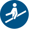 Sicherheitszeichen ISO 7010 M012: Handlauf benutzen