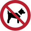 Sicherheitszeichen ISO 7010 P021: Mitführen von Hunden verboten