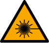 Sicherheitszeichen ISO 7010 W004: Warnung vor Laserstrahl