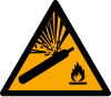 Sicherheitszeichen ISO 7010 W029: Warnung vor Gasflaschen