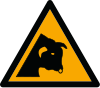 Sicherheitszeichen ISO 7010 W034: Warnung vor Stier