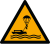 Sicherheitszeichen ISO 7010 W063: Warnung vor Parasailing